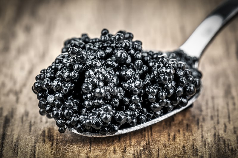 What does black caviar taste like?