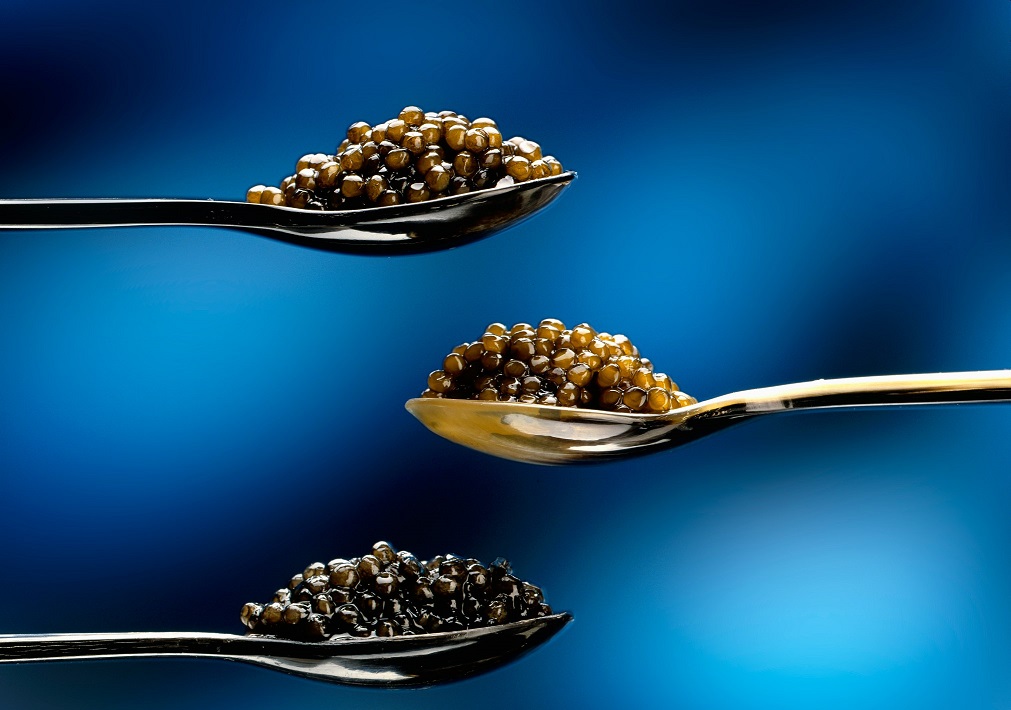 What types of black caviar are there?