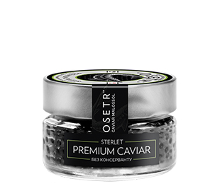 Black caviar, sturgeon, no preservative