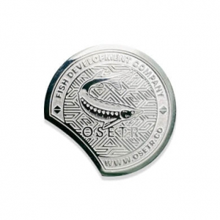 Coin for opening cans of caviar